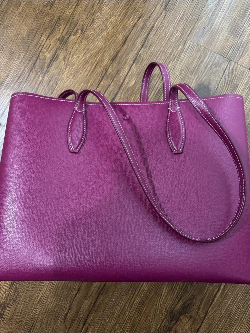 kate spade Magenta Pebbled Leather Tote